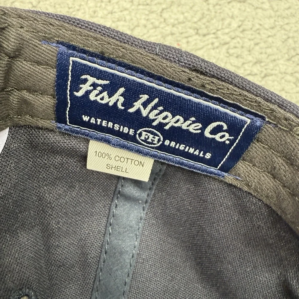 Fish Hippie Hat Cap Snapback Navy Structured Nice Shot Golf Patch Cocktail New